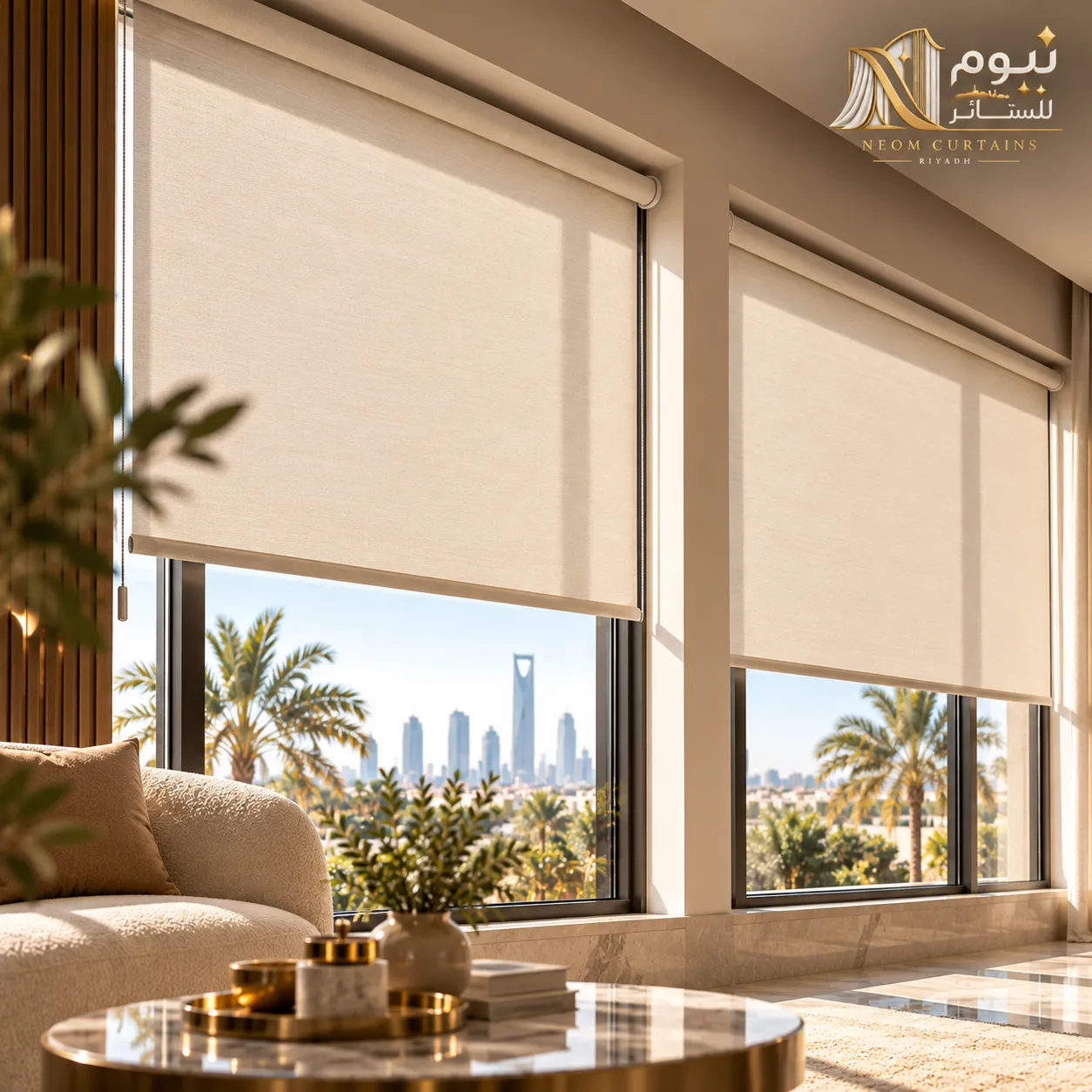 ستائر رول في الرياض من نيوم للستائر